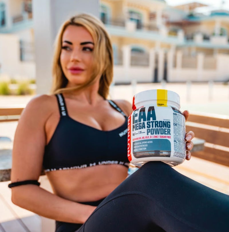 NUTREND EAA Mega Strong Powder 300g Fruit Punch | 9 Essential Amino Acids | Sugar Free | Muscle Recovery & Performance Support - Image 3